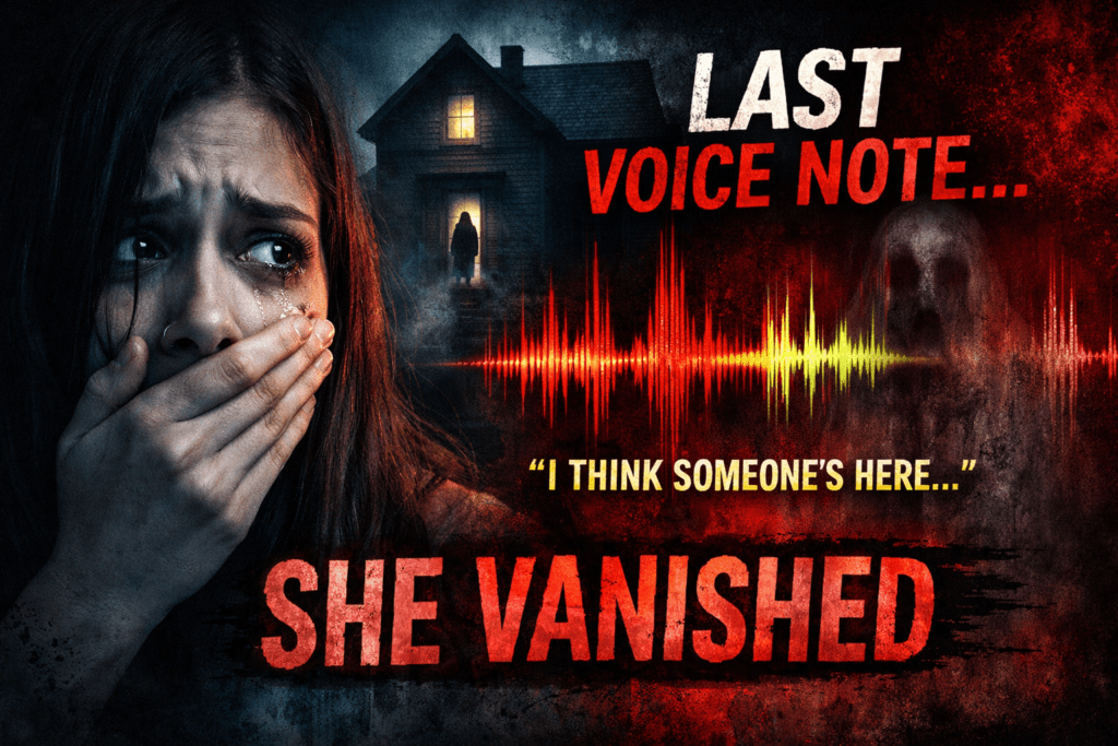 last voice note horror story thumbnail girl scared phone message she vanished mystery